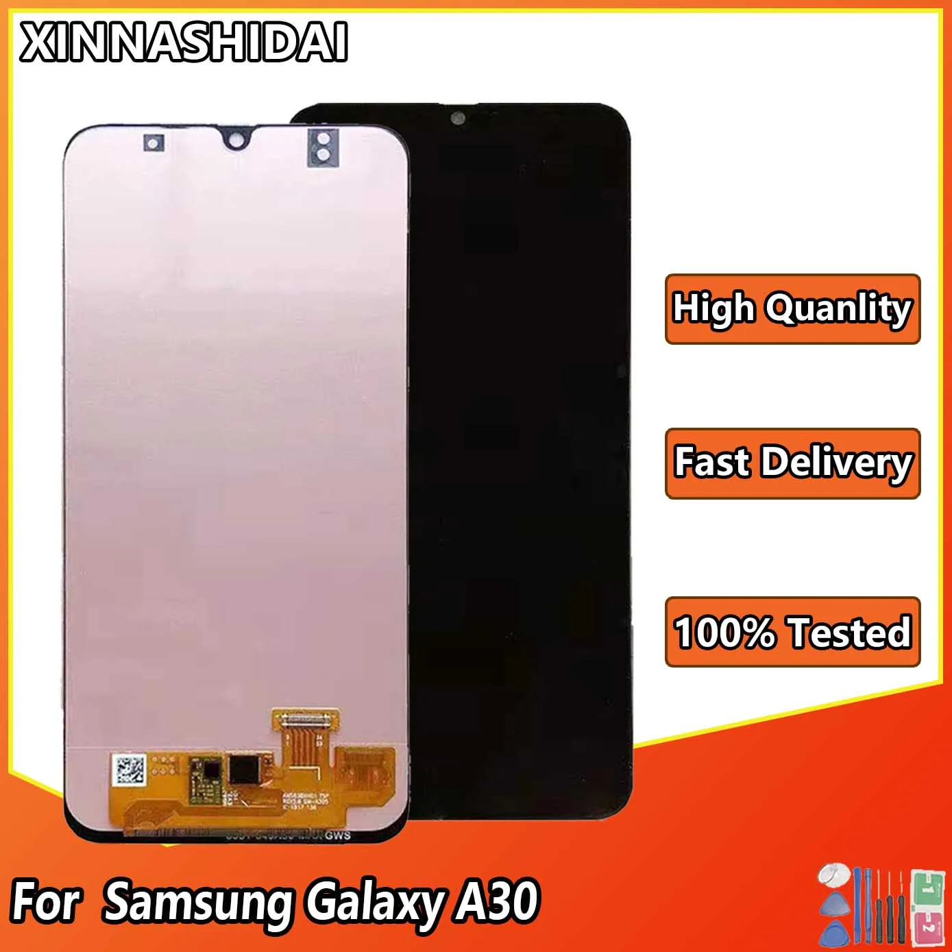 ЖК-дисплей для Samsung Galaxy A30 A305/DS A305F A305FD A305A сенсорный экран дигитайзер замена