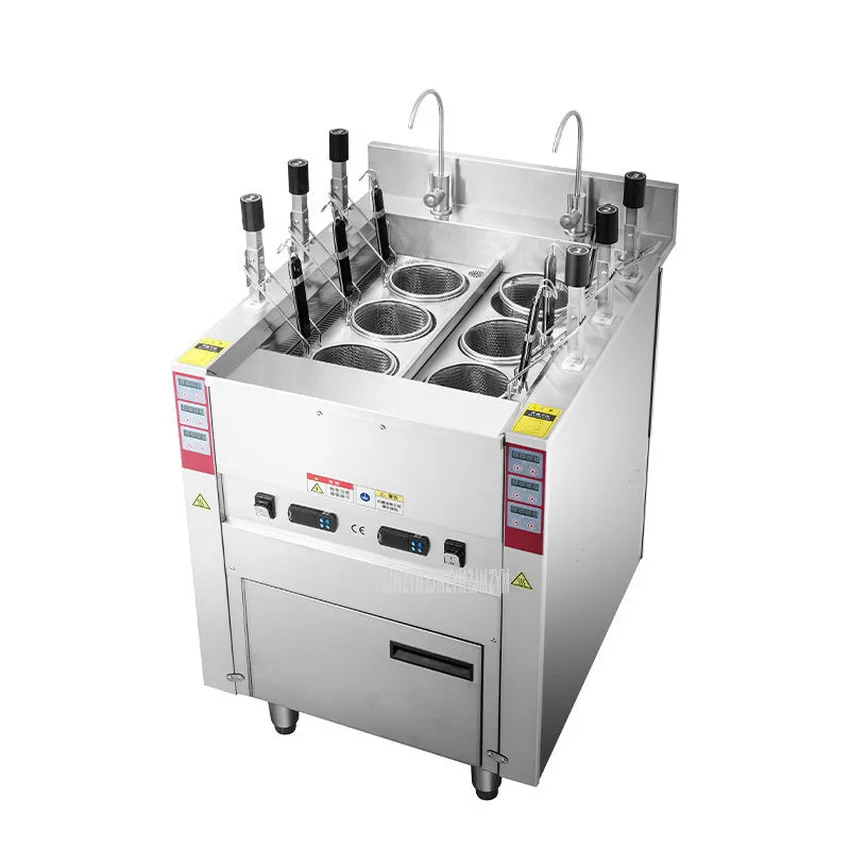 

Full Automatic Lifting Six-Basket Noodle Cooker 6-Basket Intelligent Timing Electric Dumpling Noodles Cooking Machine 220V/380V