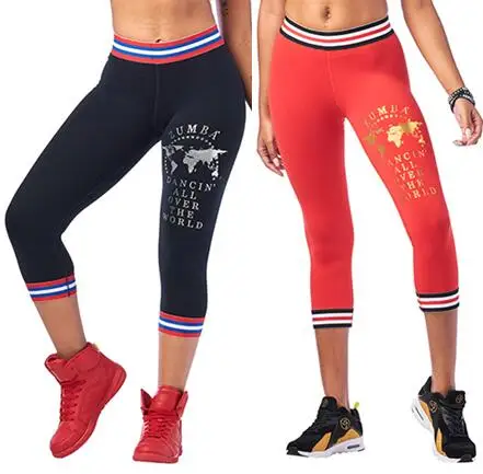 

Womens Knitted trousers sports running tights Zumba pants legging capri pants bottons 962
