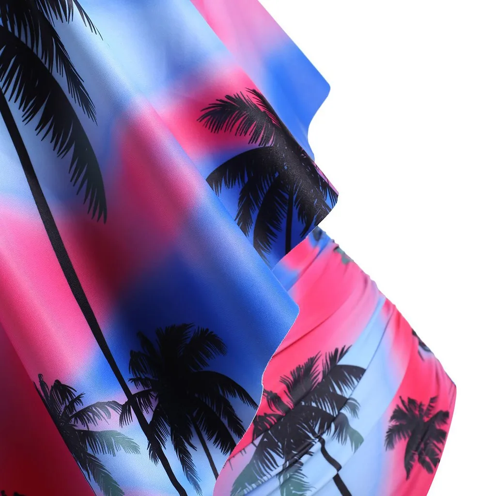 

Women Push-Up Padded Plus Size Steel Ring Tree Print Bikini Swimsuit summer outdoor beach suit bikini