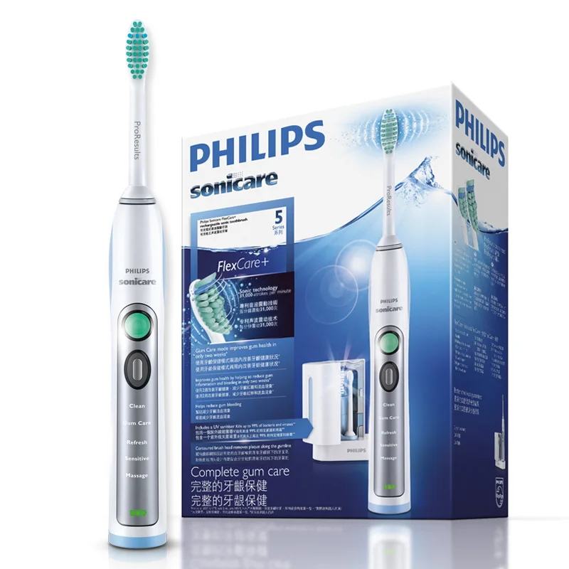 Электрическая зубная щетка Philips Sonicare HX6972/10 Smartimer и Quadpacer белого серебристого цвета