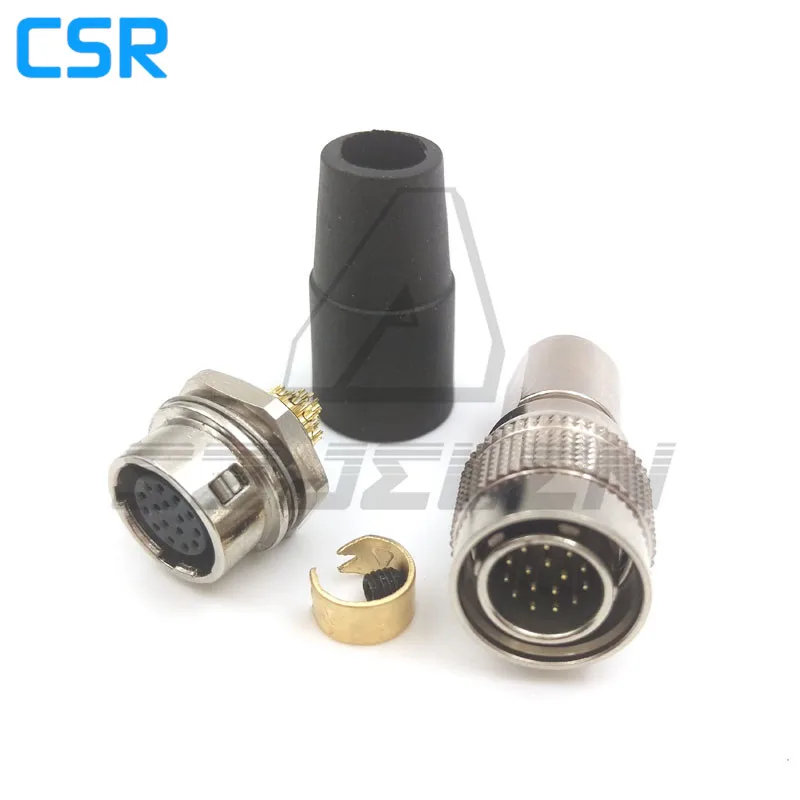 16 контактный разъем Hirose промышленная камера с вилкой питания монтажная розетка