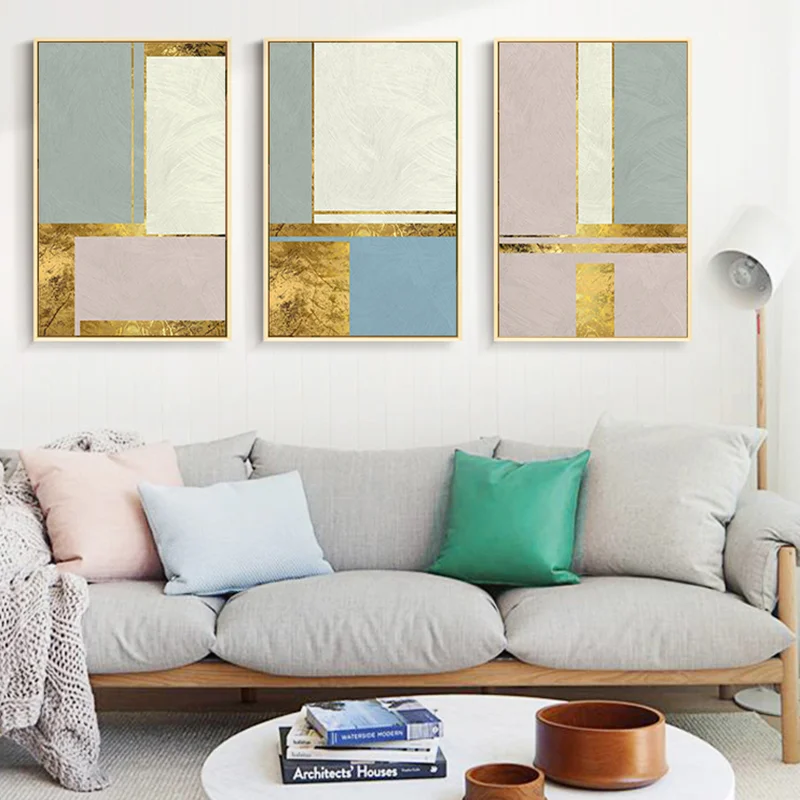 Настенная живопись на холсте абстрактная картина в скандинавском стиле домашний