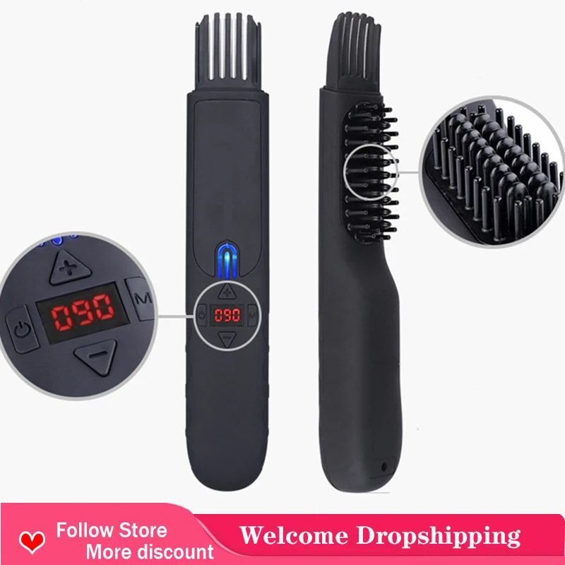 

Beard Straightener Comb for Men - Upgraded Professional Electric Mens Beard Straightening Heated Brush