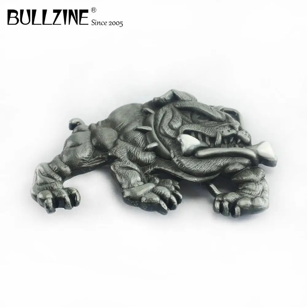 В Bullzine бульдог пряжки ремня с оловянной отделкой эмаль FP-02211 подходит для детей на