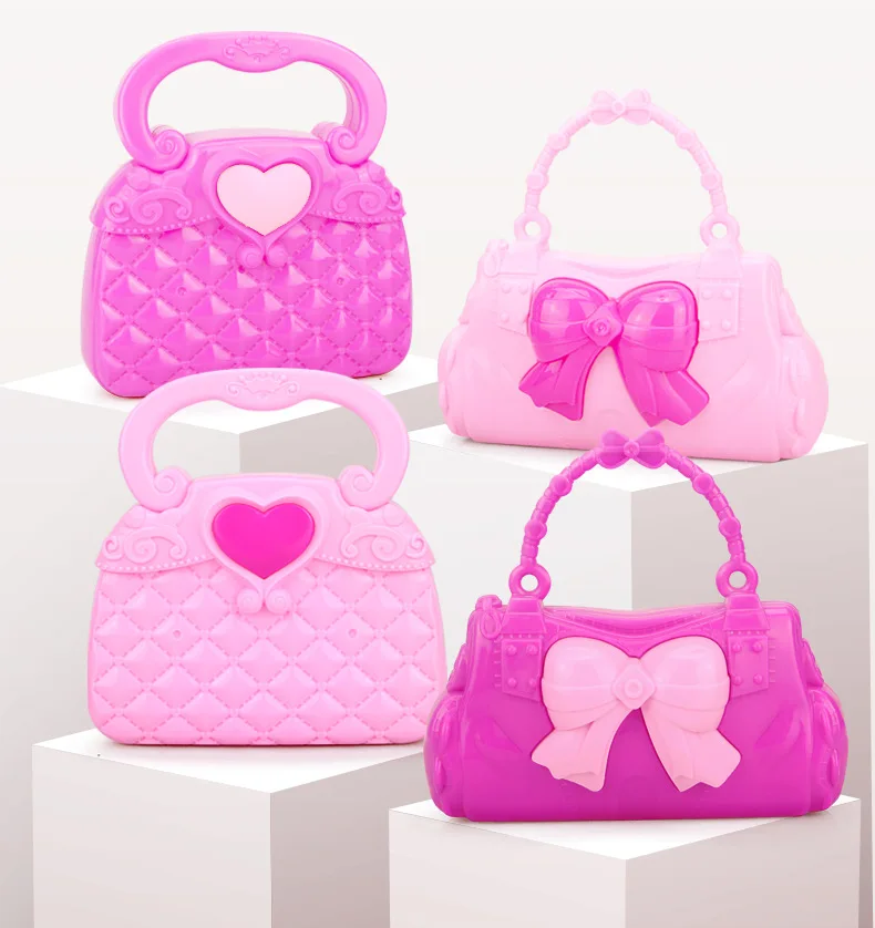 

25-32PCS Pretend Play Kid Make Up Toys Pink Makeup Set Princess Hairdressing Simulation Plastic Toy for Girls Dressing Cosmetic