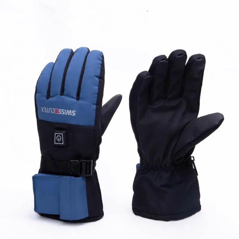 

Перчатки с электроподогревом, лыжные перчатки, зимние ветрозащитные теплые перчатки с сенсорным экраном, 3-скоростные перчатки для охоты и ...