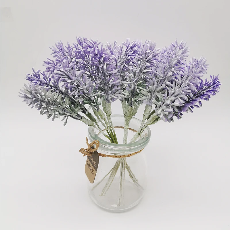 6 шт. искусственные цветы лаванды ручной работы рождественское свадебное