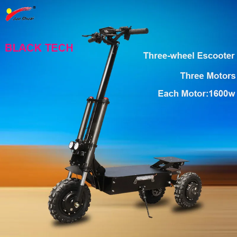 Off Road King Электрический скутер 3*1600 Вт моторы колеса складной E скутер 80 км/ч Patinete Electronic Adulto скейтборд Escooter