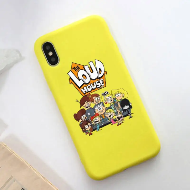 

The Cartoon Loud House Phone Case Soft Solid Color for iPhone 11 12 13 mini pro XS MAX 8 7 6 6S Plus X XR