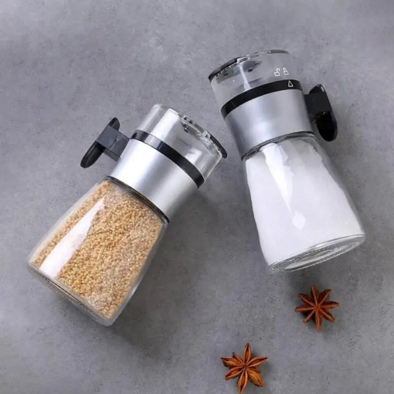

Press Type Salt Spreader Apothecary Jar Seasoning Pot Once 5g Salt Controller Pepper Spice Bottle Spice Container Kitchen Tools