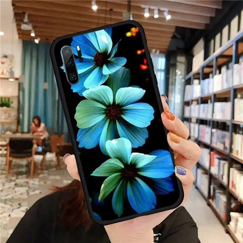 

Colorful flowers Phone Case For Huawei honor Mate P 9 10 20 30 40 Pro 10i 7 8 a x Lite nova 5t Soft silicone funda