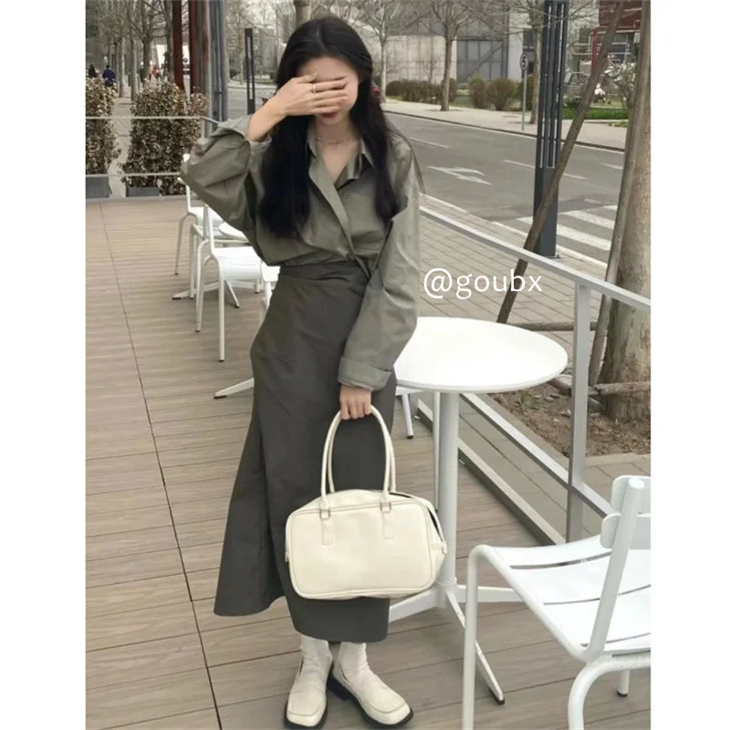 

Дизайнерская нишевая рубашка с длинным рукавом и защитой от солнца для женщин, новинка 2021, Осенний тонкий элегантный ретро Топ в гонконгско...