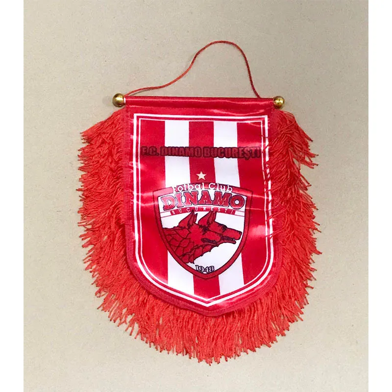 

Romania FC Dinamo Bucuresti 36cm*23cm Size Double Sides Christmas Decorations for Home Hanging Flag Banner Gifts