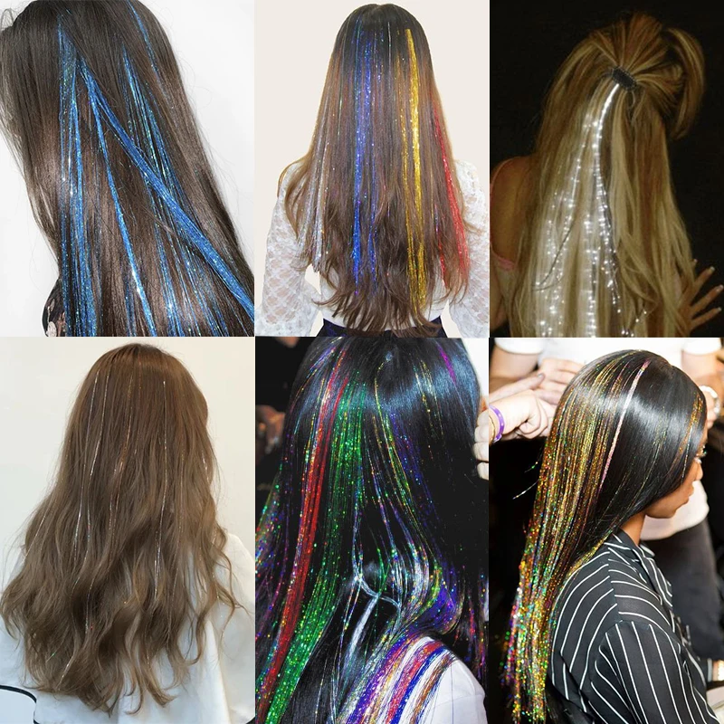 YYOUFU модные плетеные волосы золотая нить искусственный шелк цветная веревка