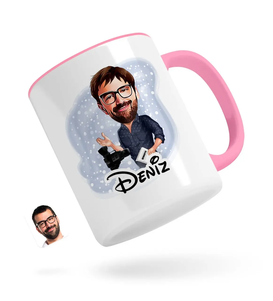 

Персонализированные Для мужчин директор карикатура розовый кружка Bardak-1