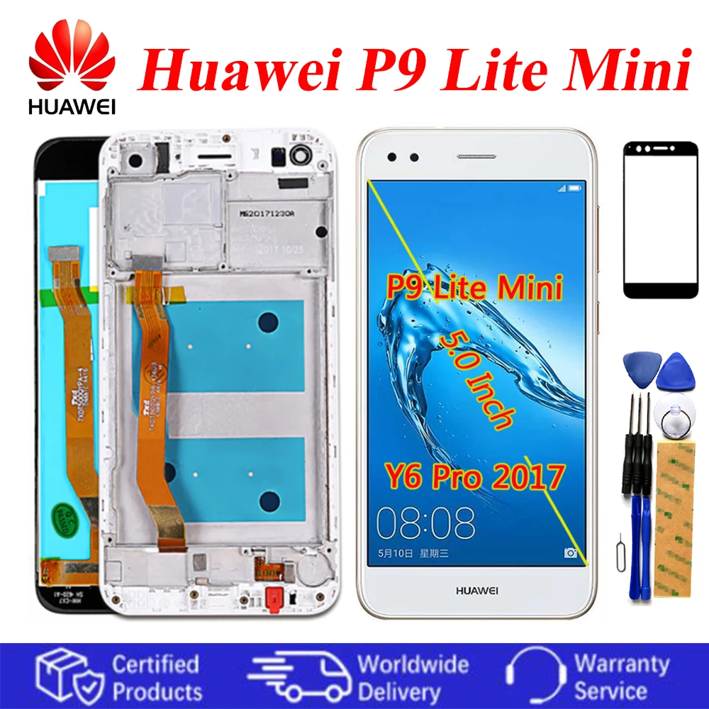 Сенсорный ЖК дисплей 5 0 дюйма для Huawei P9 Lite Mini SLA L02 L22 L03 Y6 Pro 2017 в сборе с