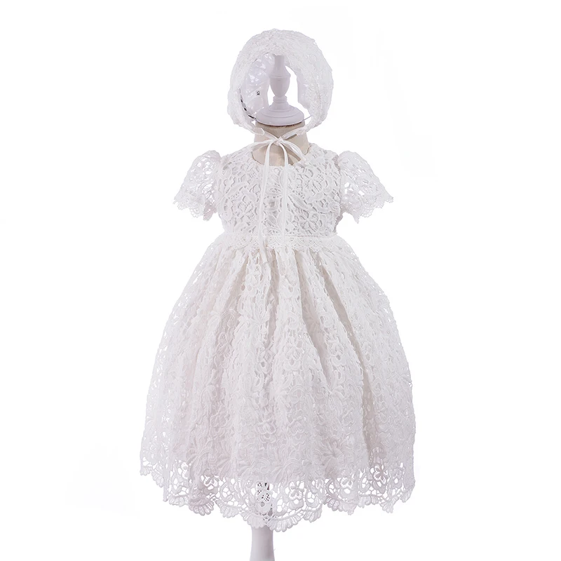 Детский комплект для крещения кружевное платье маленьких девочек особых случаев
