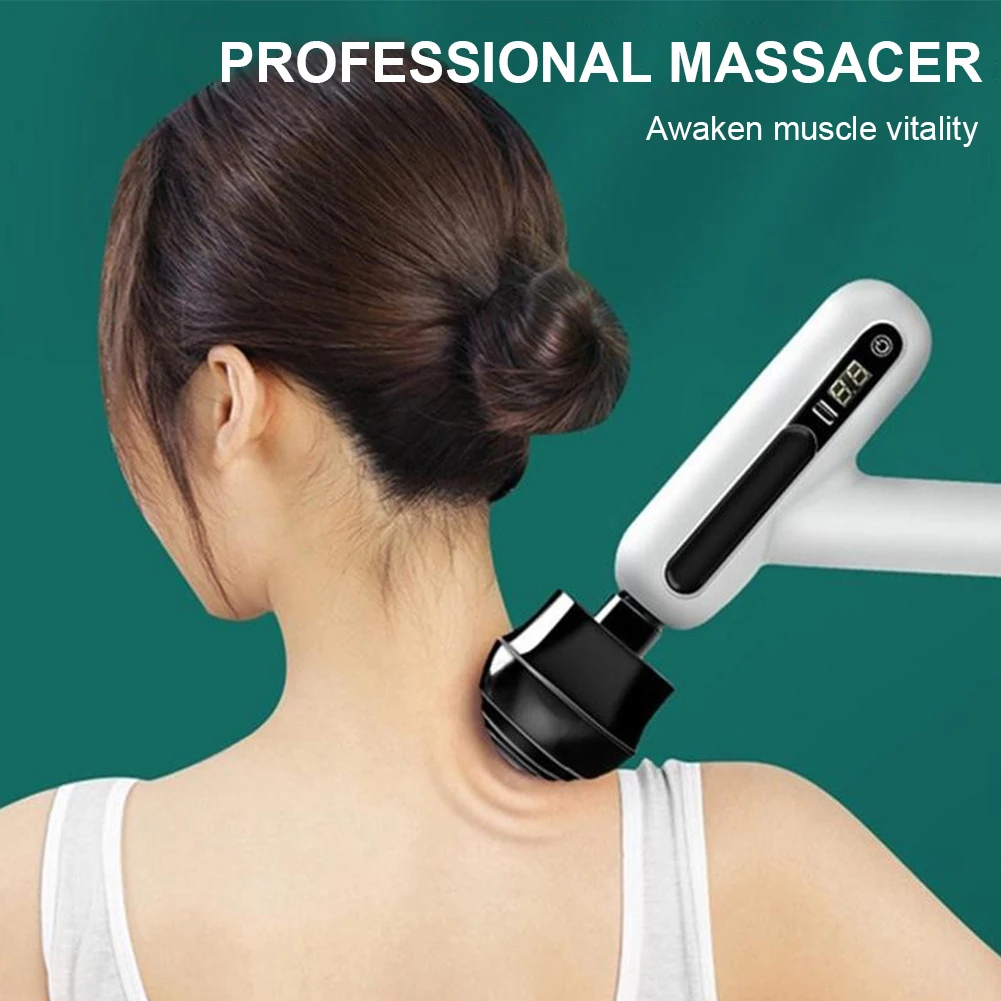 

Portable Massage Gun Usb Charging Electric Fascia Massager Gun Fitness Exercise Muscle Relaxation Neck Pain Relief Machine