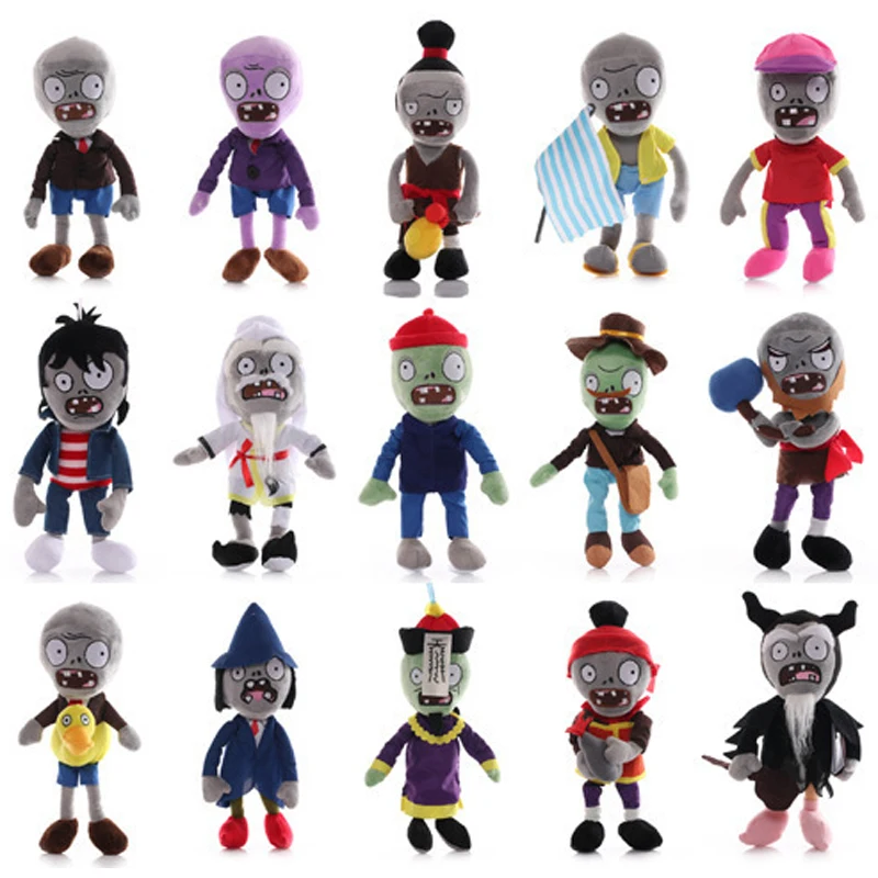 

15pcs/lot 30cm Plants vs Zombies Pirate Duck Gargantuar Hats Zombies Plush Toys Doll Soft Stuffed Toys Gifts for Children