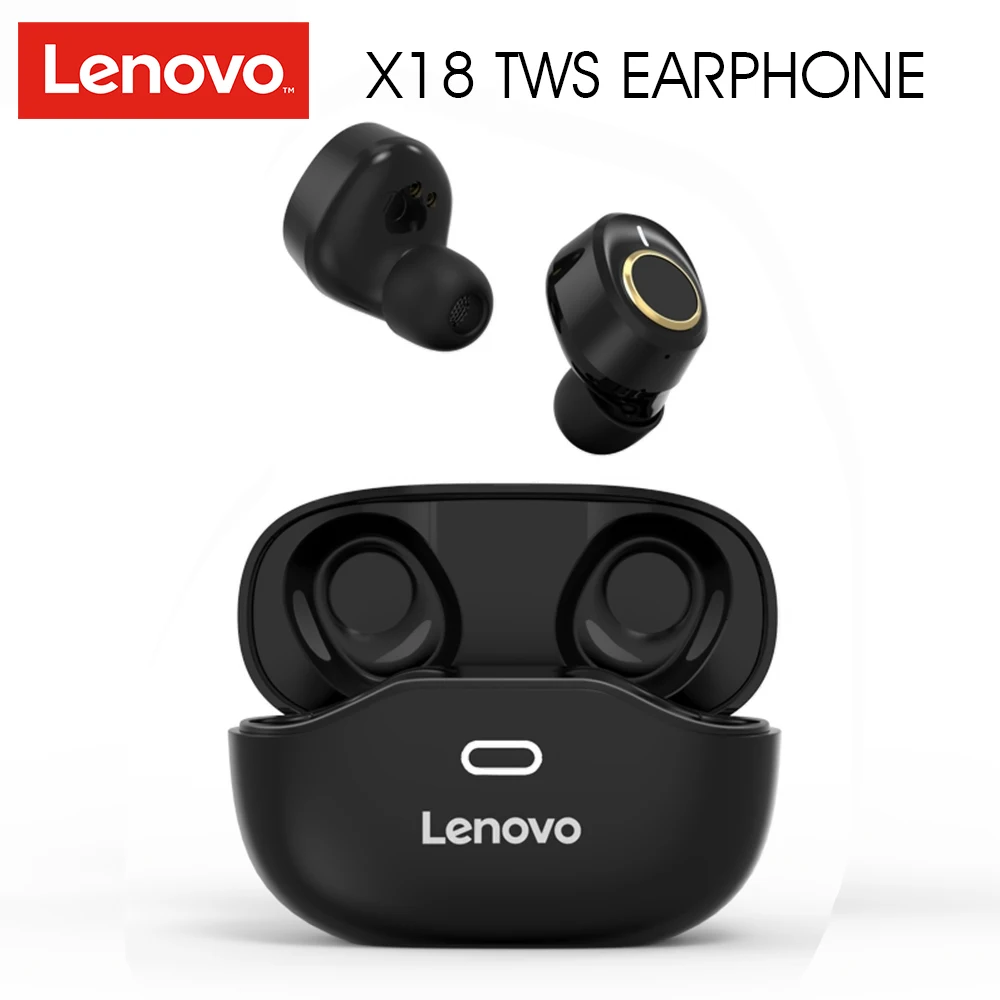 Lenovo X18 наушники вкладыши TWS Bluetooth со светодиодными огнями 5 0 беспроводной