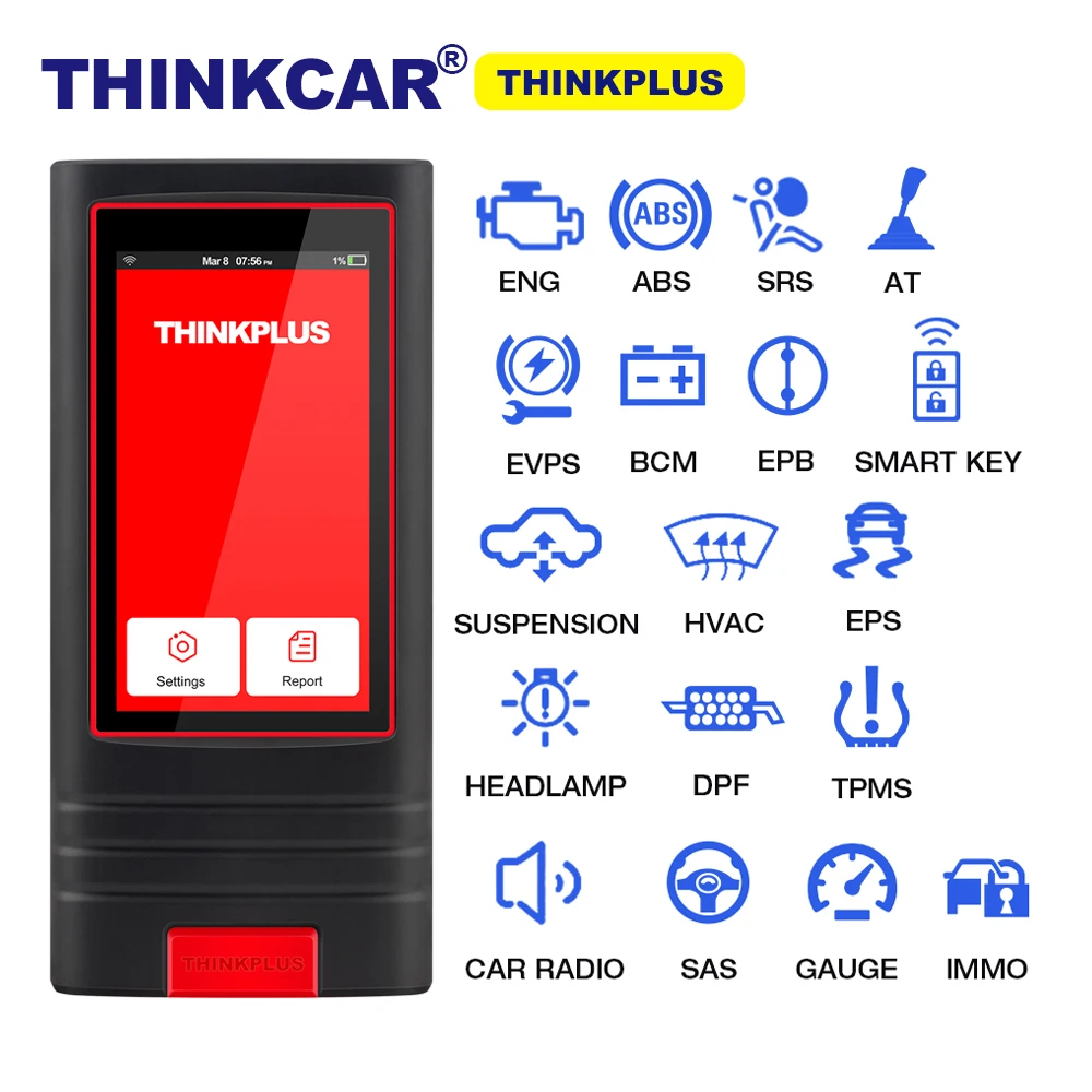Thinkcar Thinkplus AI полная система OBD2 автомобильный диагностический инструмент быстрая