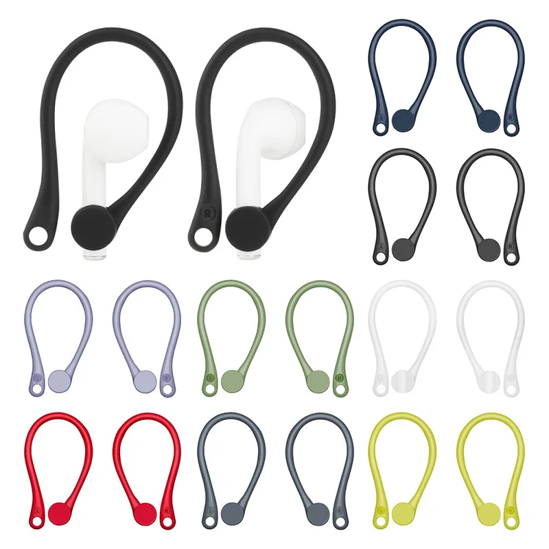 

Спорт на открытом воздухе силиконовый уха крючки для Apple аксессуары для AirPods прикрепляющийся к Bluetooth наушники для Airpod 2 1 держатель для Airpods, в...