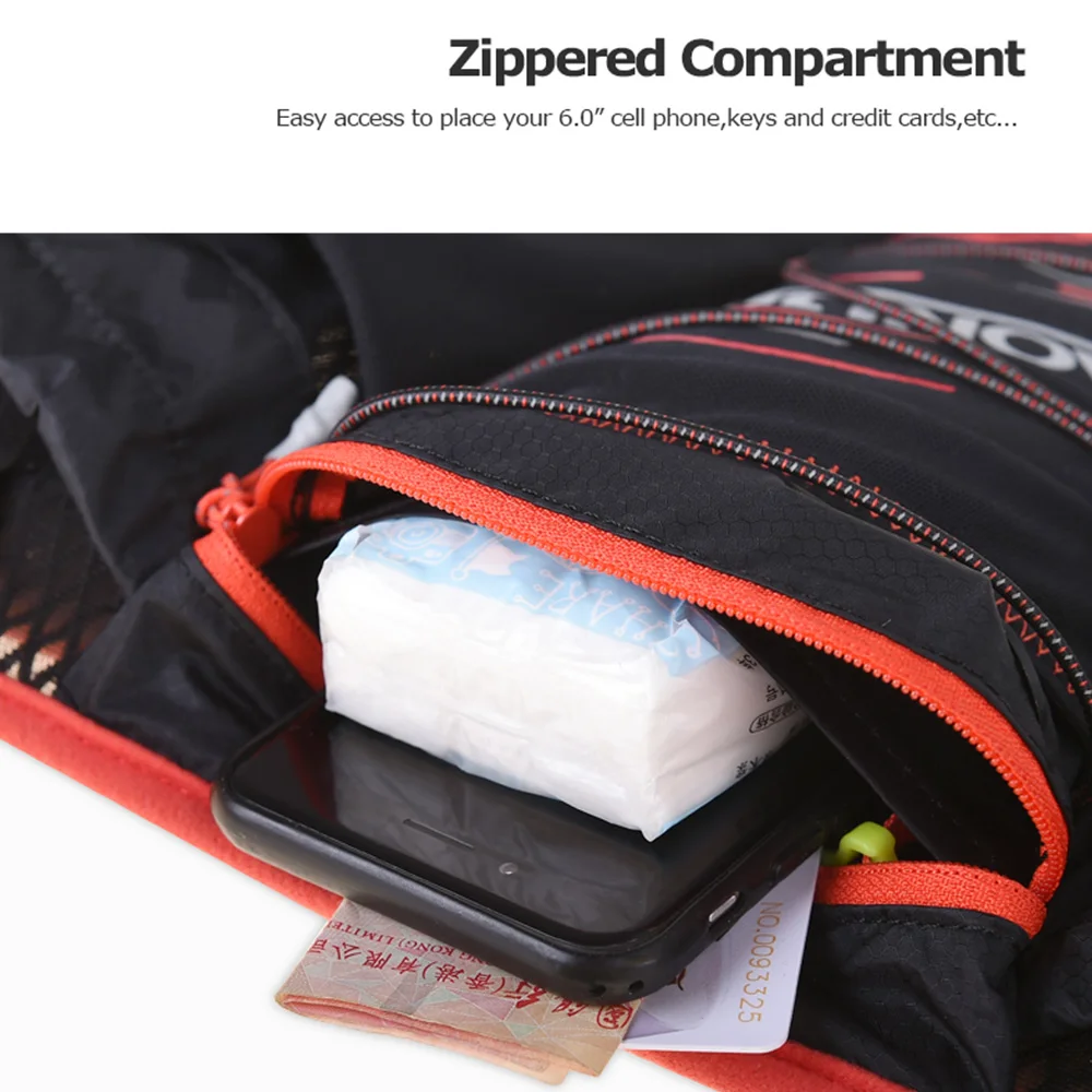 Aonijie Sports Men Women Riding Mobile Phone Double Water Bottle Waist Bag Running Multifunctional Outdoor Cross-Country Bag