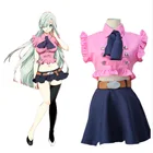 Костюм принцессы нанацу, Элизабет лионес, костюм для косплея Семь смертных грехов, топ, розовая юбка, пояс для ролевых игр