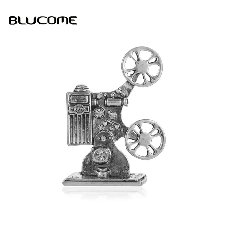 Blucome винтажный стиль ювелирное изделие старый фильм брошь для проектора женщин
