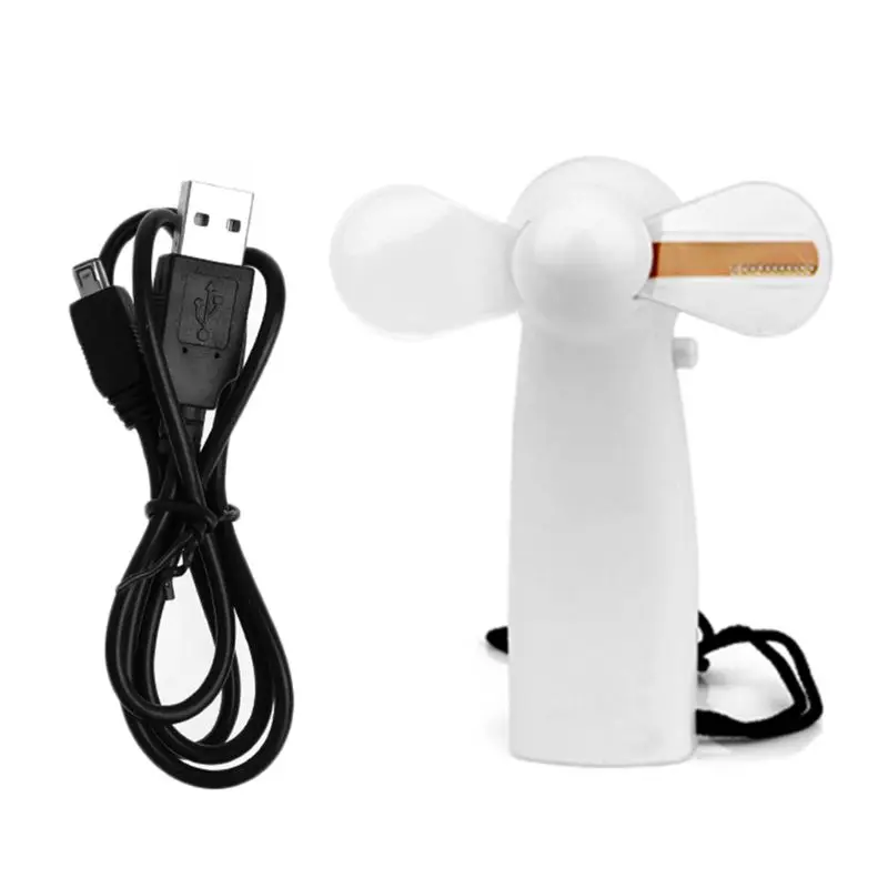 Портативный портативный вентилятор охлаждения цветной светодиодный мини