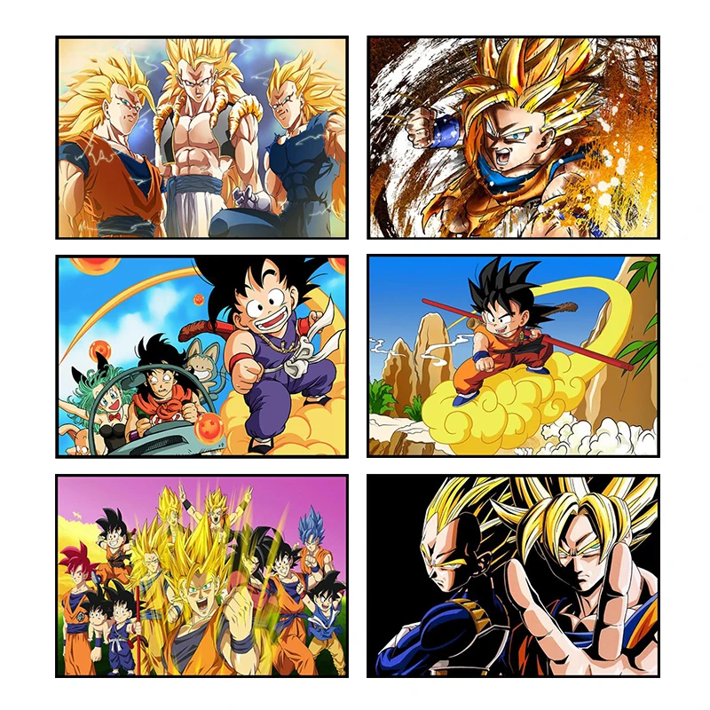 

Japanese Anime Canvas Painting Dragon Ball Monkey King Posters and Prints Print Mural Pictures Kids Room Home Wall Decoration