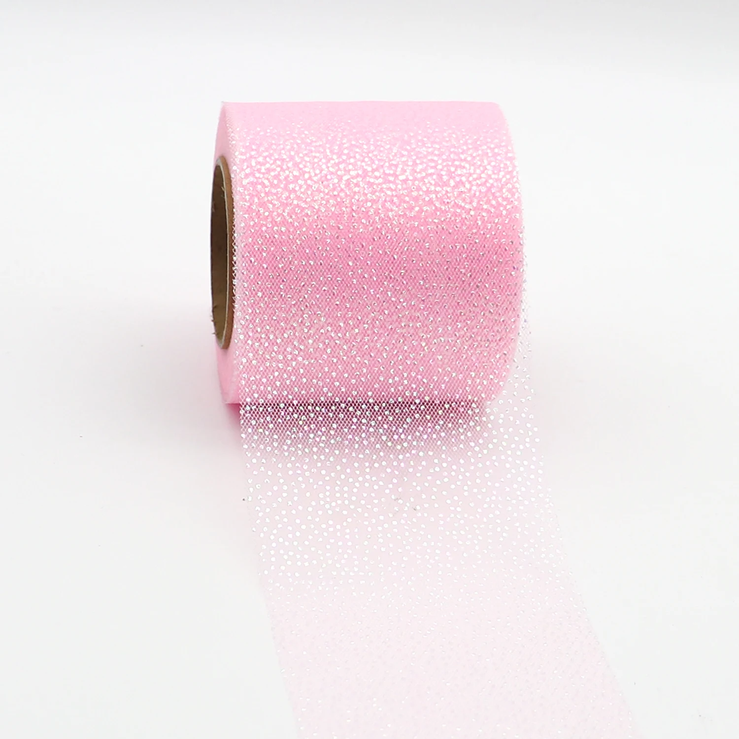 25 ярдов 6 см симфония Привлекательный Серебристый горошек тюль рулон органзы