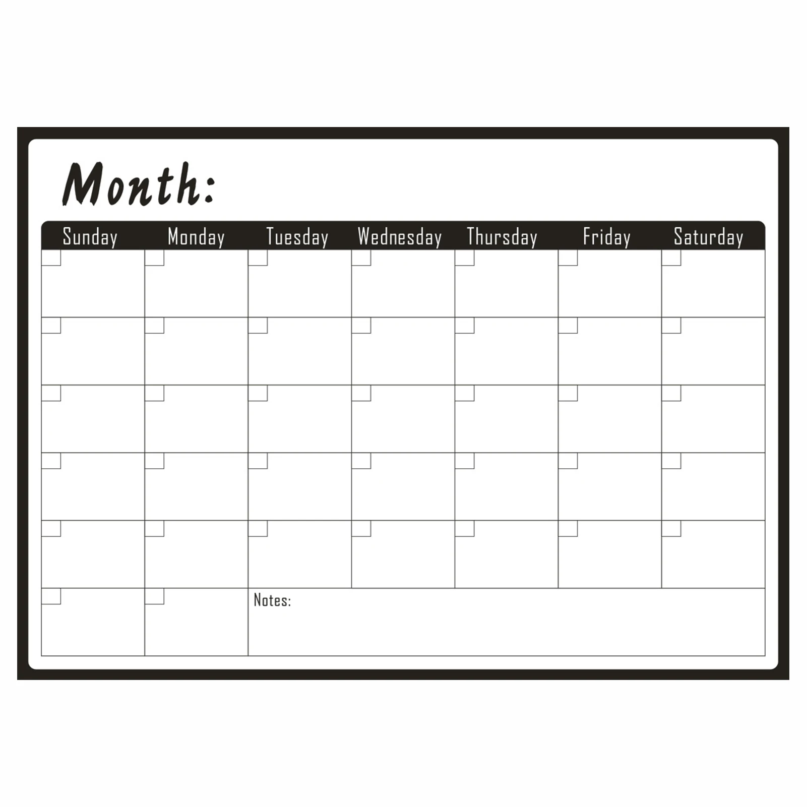 

Магнитная доска для рисования, универсальный кухонный Еженедельный ежемесячный планировщик, легко чистится, водонепроницаемая, для письма