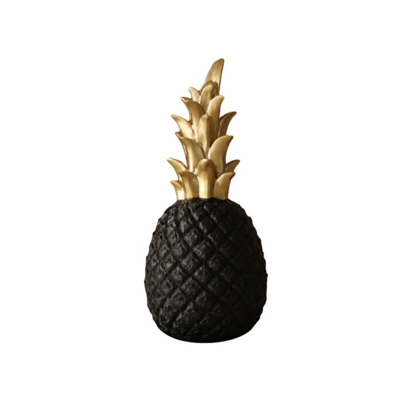 

Golden Modern Nordic Style Pineapple Ornament Desktop Creative Metal Finishes Window Home Livingroom Ramadan Decoration