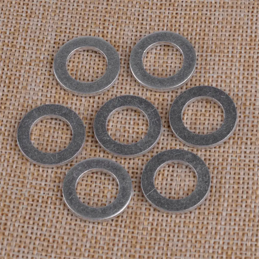 CITALL Car Silver 50pcs 12mm ID. 20mm OD. Engine Oil Crush Washers Drain Plug O Rings Gaskets Seal | Автомобили и мотоциклы