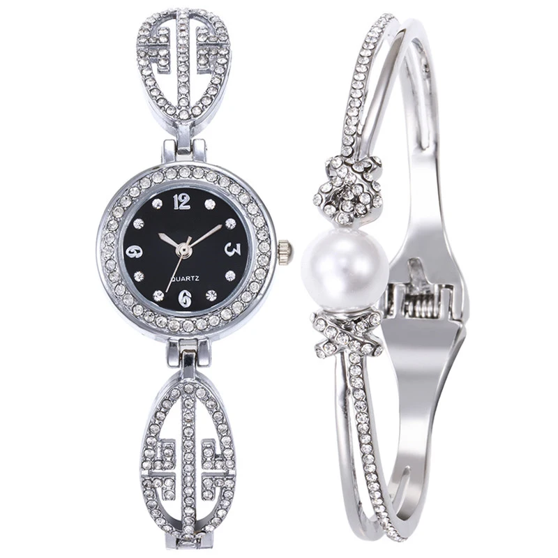 Модные Повседневные часы со стразами аналоговые Qudartz женские наручные с