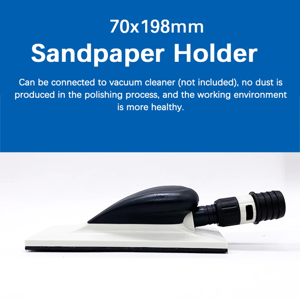 

Sanding Block Sandpaper Holder 70*195mm Dust Free Sanding Pad For Abrasive Wood Polishing Automobile Maintenance Tool