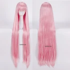 Парики для косплея DARLING in the FRANXX 02 Zero Two, розовые термостойкие синтетические волосы длиной 100 см и шапочка для парика