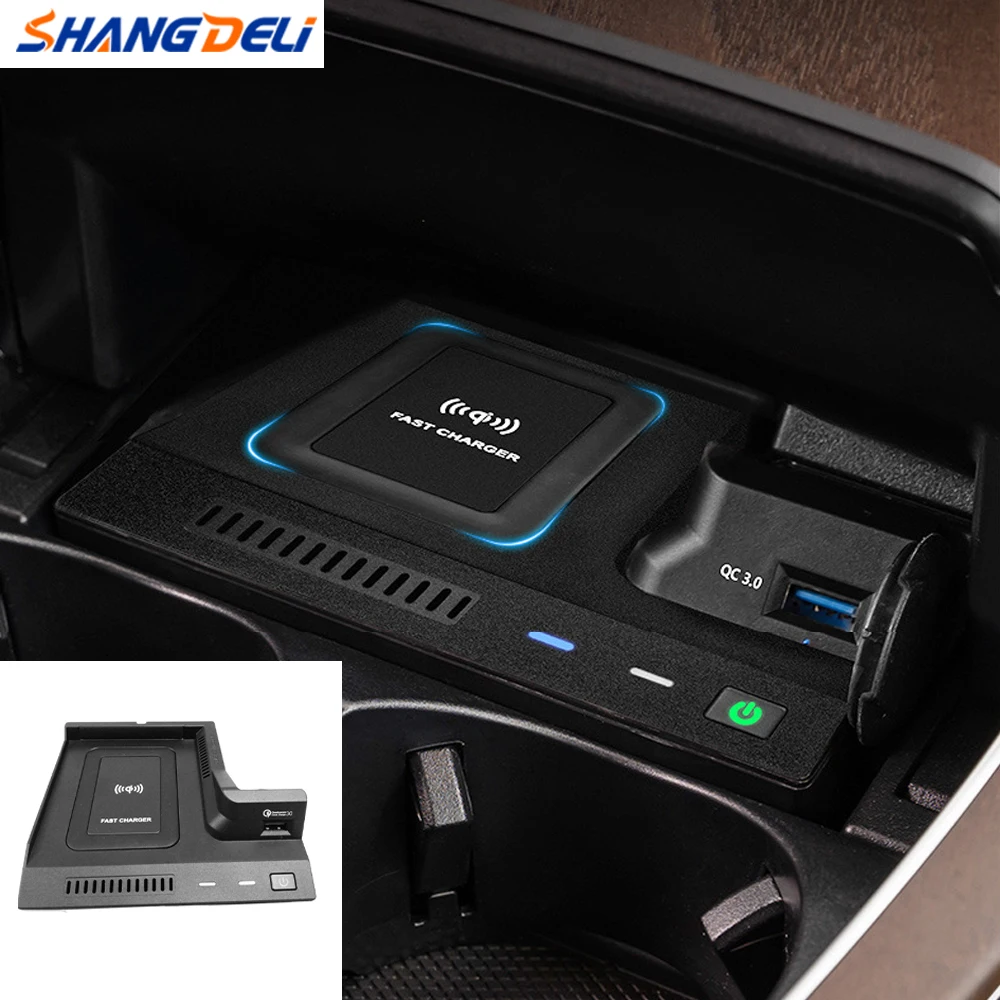 

10 Вт автомобильное беспроводное зарядное устройство Qi держатель для телефона Mercedes Benz AMG C63 GLC C Class 2015-2020