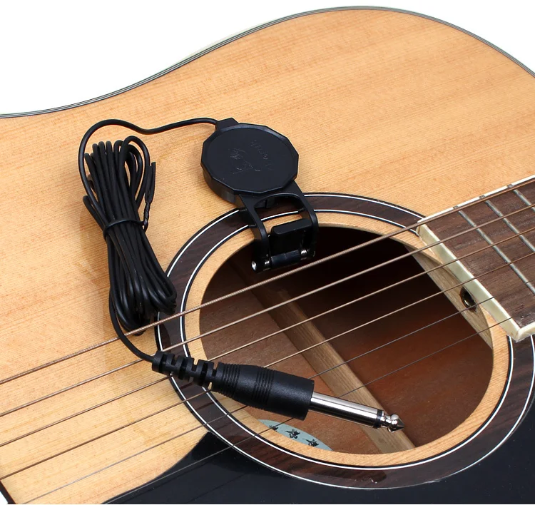 Cherub WCP-60G, акустическая гитара, звукосниматель с отверстием, укулеле, Классический гитарный захват с зажимом