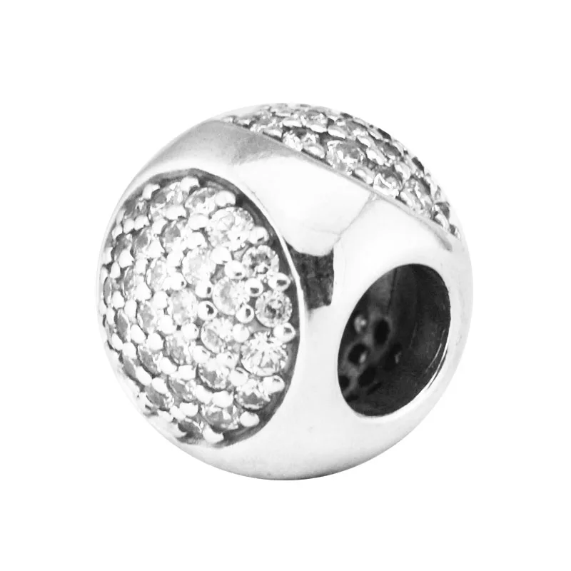 

Dazzling Droplet Charm Clear CZ Fits 925 Silver Original Bracelets For Woman Fashion Jewelry Beads For Jewelry Making