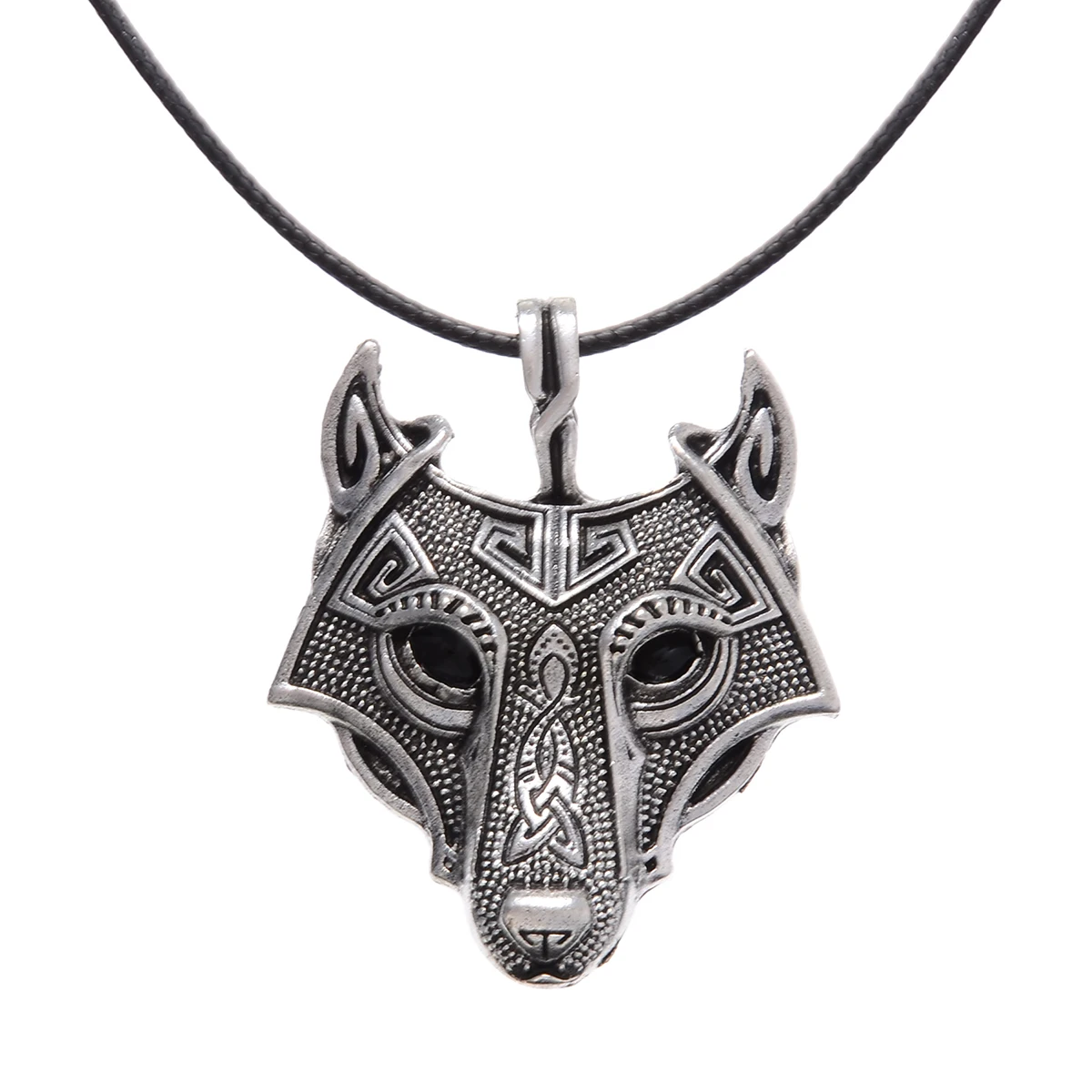 Ожерелье с подвеской в виде головы животного винтажное ожерелье волка для