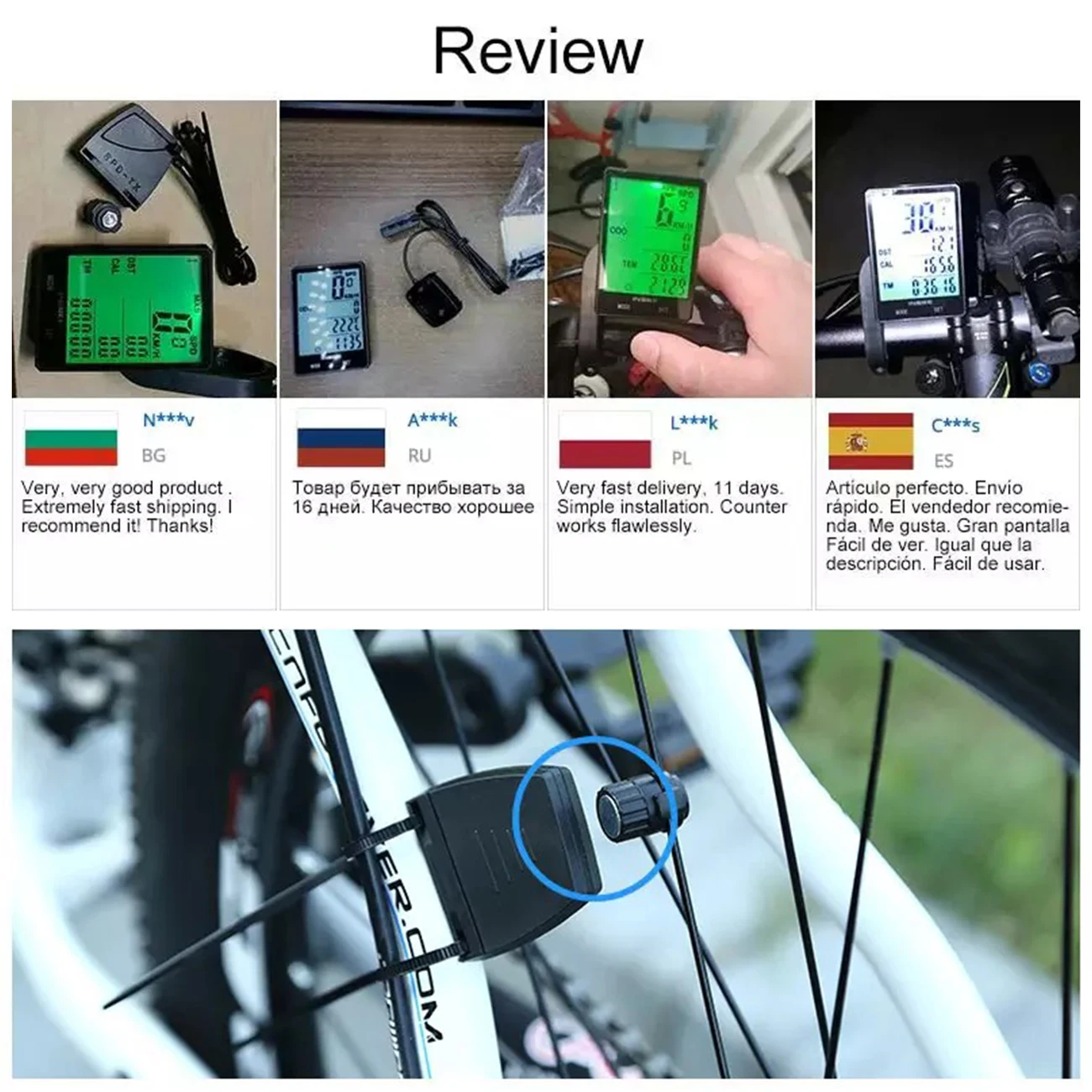 

Rainproof MTB Bike Computer Bicycle Speedometer Wireless Wired Odometer Cycling Watch LED Screen Measurable Stopwatch
