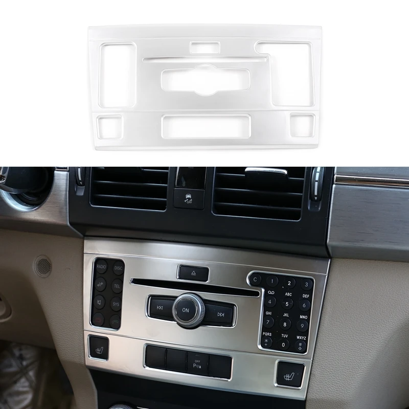 Автомобильная серебристая панель ABS для кондиционера CD Mercedes Benz X204 GLK 2010 12|Лепнина