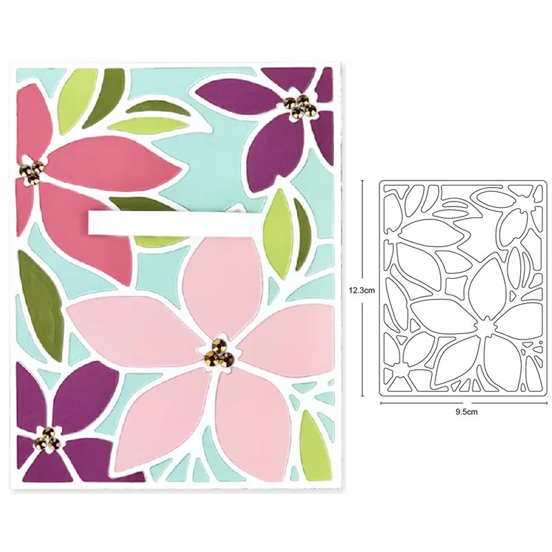 Craft dies leaf background frame metal cutting cut die mold decoration Scrapbook knife mould blade punch stencils | Дом и сад