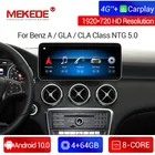 Автомобильная Мультимедийная система, Android 10,0, 4 + 64 ГБ, автомобильный dvd-плеер, стерео для mercedes benz A class GLA CLA W176 X156 C117 2013-2018, gps
