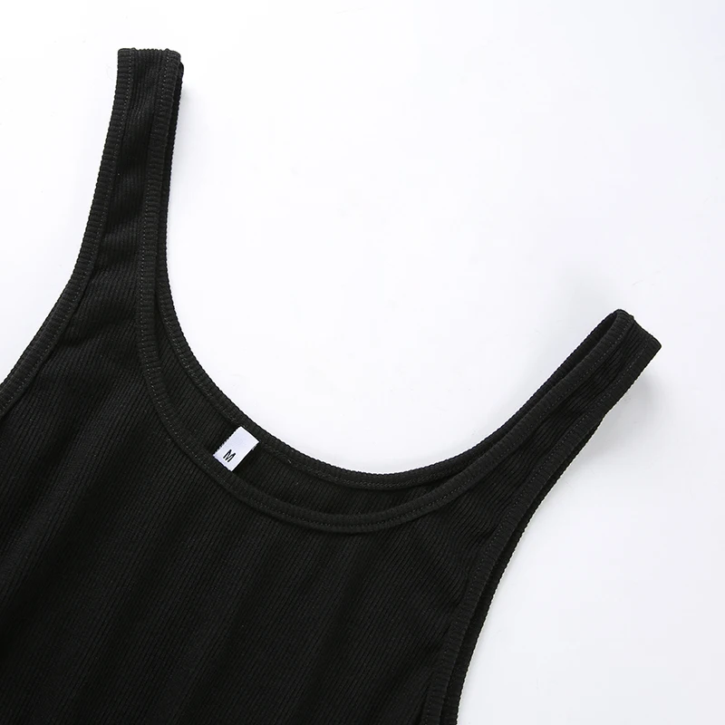 2020 Sexy Bodycon Solid High Waist Bodysuit Women Summer Open Crotch Sleeveless Romper | Женская одежда