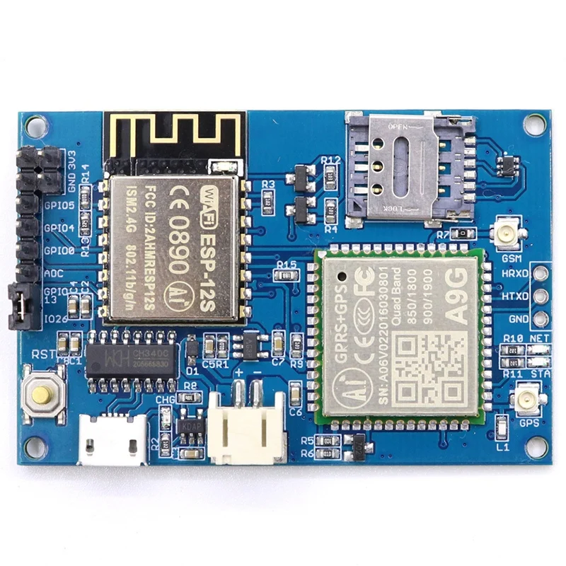 ESP8266 ESP-12S A9G GSM GPRS + GPS IOT узел V1.0 модуль макетная плата с все в одном WiFi сотовая