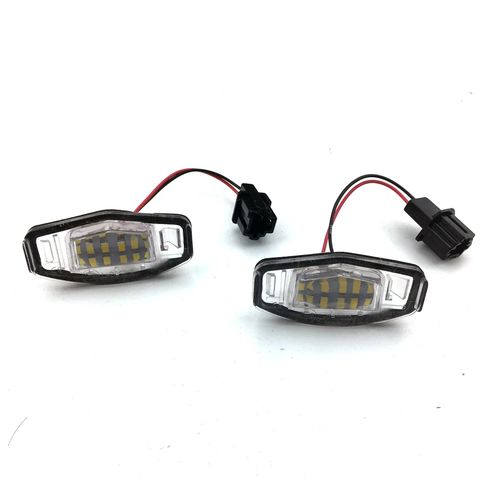 

WEAREDIFNT 2 PCS Canbus Xenon White LED Car License Plate Lights For Honda Civic Accord Pilot, Acura MDX RL TL TSX RDX ILX Etc